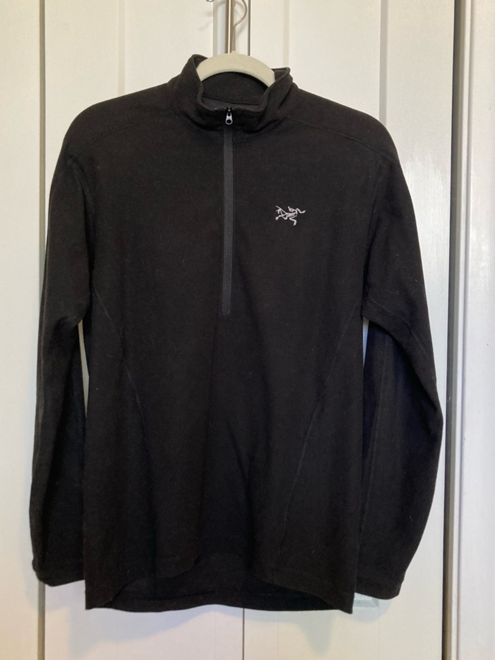 Arc'teryx Men's S Delta LT 1/4 zip waffle grid fleece Pullover